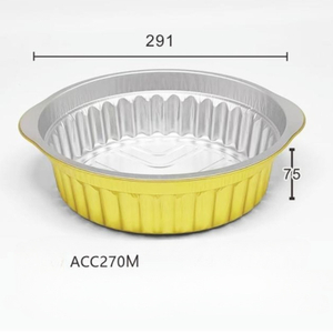 Golden Disposable Foil Baking Trays